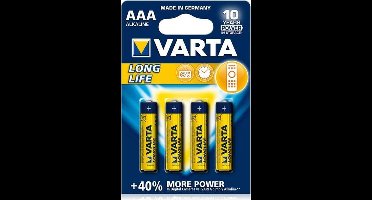 Varta Longlife Batterie Wegwerpbatterij AAA Alkaline