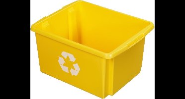Sunware Nesta Eco Opbergbox - voor afvalscheidingssysteem - 32L - geel
