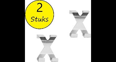 Deurhaken dubbel -RVS Edelstaal 2 Stuks – 7x5cm | Badhaken | Ophanghaken voor Handdoeken | Badkamer Haken | Keuken Haken | Handdoekhaken