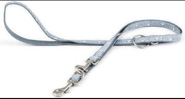 Nylon dressuurlijn Bones. Blauw.