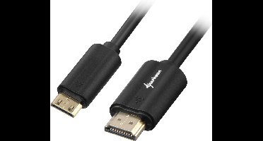 Sharkoon HDMI naar Mini HDMI 2.0 1M - Zwart