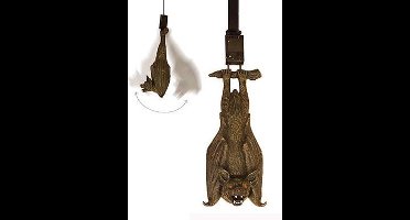 Vleermuis ophangdecoratie met licht en geluid - Feestdecoratievoorwerp - One size