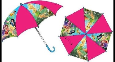 Disney - Fairies - Tinkerbell - Paraplu - Regenscherm - Kinderparaplu - 64 cm - Roze.