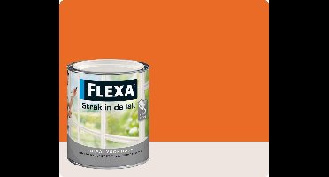 Flexa Strak In De Lak Zijdeglans - Fel Oranje - 0,75 liter