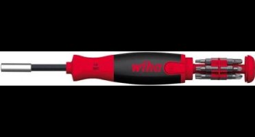 Wiha Schroevendraaier met bitmagazijn LiftUp 25 magnetisch assorti met 12 bits, 1/4 in blister - 38605