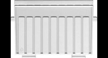 Scheidingsplaat kaartenbak Han A5 dwars lichtgrijs | 5 stuks