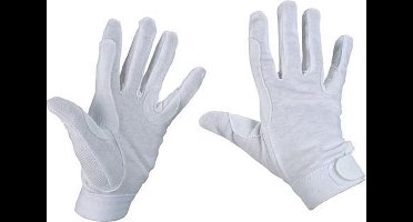 Kerbl Rijhandschoen Katoen Jersey Wit L