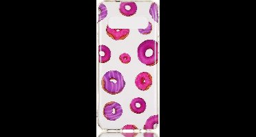 Shop4 - Geschikt voor Samsung Galaxy S10 Hoesje - Zachte Back Case Donuts