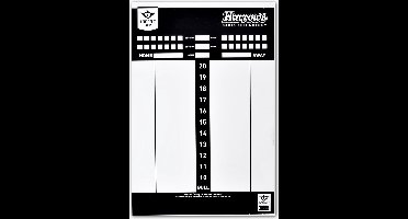 Longfield Darts -Scorebord voor darts, pvc, afm 45 x 30 cm