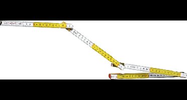 STANLEY Duimstok 2m - 15mm Geel/Wit - 0-35-458