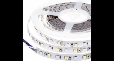 5 meter - RGB+CCT Warm Wit en Koud Wit - LED strip - 12 volt - 5050 SMD - dimbaar