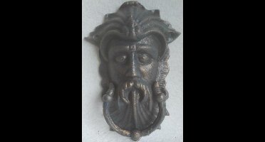 MadDeco - Gietijzeren deurklopper Vinkinghoofd - viking - gietijzer