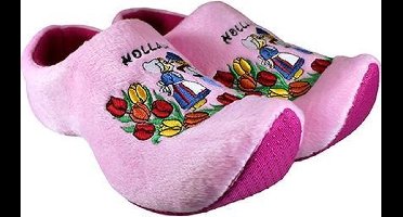 Klompsloffen roze boer/boerin - 16-19