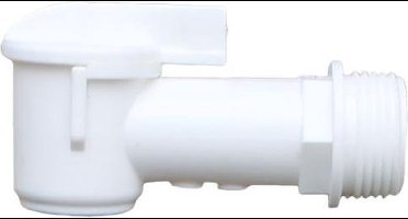 Excellent - Kraan voor 200 kg - 250 kg vat Toprium - dispenser - Kraantje voor vat - Dop met kraan - Wit