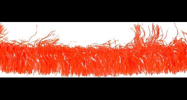 Guirlande Slinger Oranje met folie franjes - 4 meter