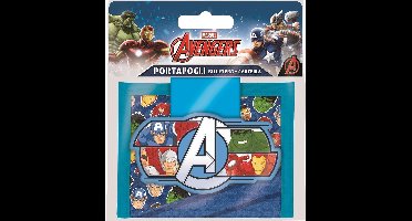 Marvel Portemonnee Avengers 12 X 8 Cm Blauw