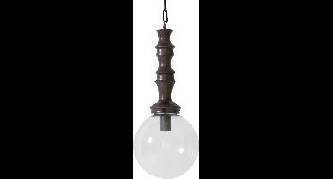 Light & Living Hanglamp  LUCI Ø25x57 cm  -  glas+ antiek zilver