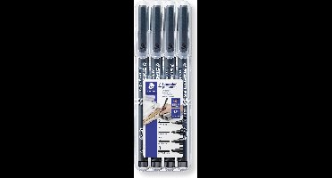 STAEDTLER Lumocolor permanent pen set - Box S-F-M-B