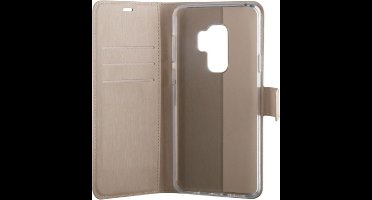 BeHello Samsung Galaxy S9+ Hoesje - Gel Wallet Case Met Ruimte Voor 3 Pasjes Goud