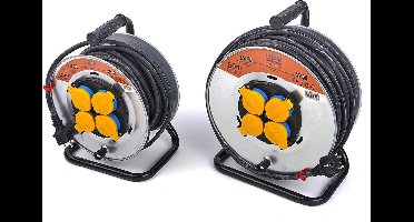 Spatwaterdichte IP44 Stroomhaspel, Kabelhaspel 3 x 1,5 mm – 25 Meter Spatwaterdichte Kabelhaspel 3 x 1,5 mm