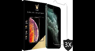 Screenprotector geschikt voor iPhone 11 Pro / XS / X - 3x GlassGuard Screen Protector