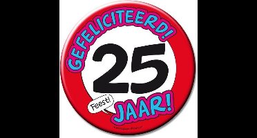 XL Button 25 jaar Ã˜ 10 cm.