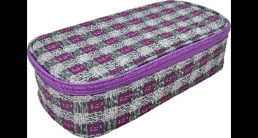 Etui bakmodel luxe Paars 24x12cm