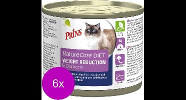 Prins NatureCare Cat Diet Weight Reduction&Diabetic 6x0,2kg