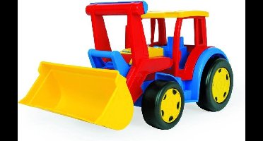 Wader Gigant Tractor 60cm - Sterk Kunststof, Belastbaar tot 100kg, Met Beweegbare Shovel
