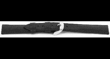 Horlogeband H142 Dover Zwart Oily 22x20mm