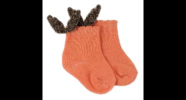 Hiden | Baby Engelenvleugel Sokken - Katoenen sokken - Baby sokken - Kleding - 12-36 maanden | Oranje