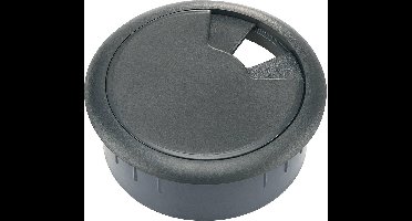 TRU COMPONENTS WP80BK Kabeldoorvoering Voor werkblad ABS Zwart 1 stuk(s)
