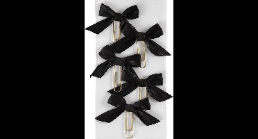 Paperclips Met Strik Zwart 40 X 70 Mm 5 Stuks