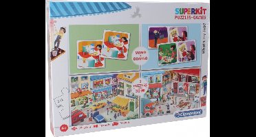 Clementoni Puzzel Superkit What's My Job 4-in-1 30 Stukjes