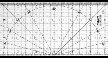 Olfa acrylaat liniaal met cm verdeling 15  x 30 cm