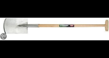 Polet Tuinspade - Gepolijst - 260/160 - Met essenhouten T-steel