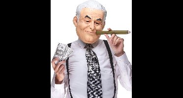 Vegaoo - Grappig latex Dominique masker voor volwassenen