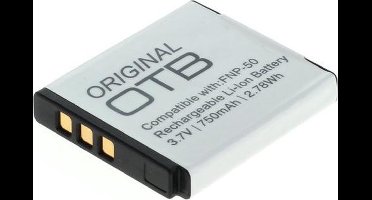 OTB Accu Batterij Fuji NP-50 / NP-50A, Kodak Klic-7004, Pentax D-Li68 / D-Li122 - 750mAh