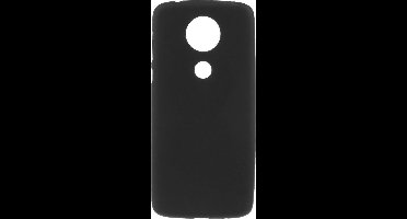 Shop4 - Geschikt voor Motorola Moto E5 Plus Hoesje - Zachte Back Case Mat Zwart