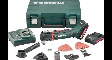 Metabo Gereedschap - 18V ACCU-oscillerende multischuurmachine met accessoires, 2x 2,0 Ah LiPower accu's, lader 613021510