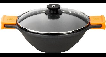 Pan BRA A272028 Aluminium PTFE Zwart/Oranje