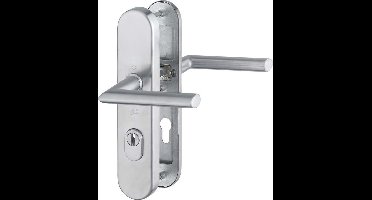 Hoppe Stockholm RVS veiligheidsgarnituur - cg72mm (kerntrek) - kruk/kruk - deurdikte 54mm