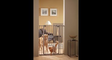 Savic Dog Barrier Afsluithek Met Kleine Deur Grijs