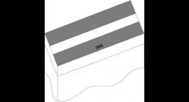 Juwel kleppenset zwart 120x40 cm voor Rio 240