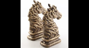 gietijzeren boekensteunen paardenhoofd - gietijzer - paard