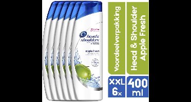 XXL 6 x 400 ML voordeelverpakking - Head & Shoulders Apple Fresh - 6x 400ML - Shampoo