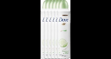 Dove Go Fresh Cucumber - 6 x 250 ml - Deodorant Spray