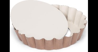 Patisse Mini Quichevorm - Losse Bodem - Rond - Beige - Ø 10 cm