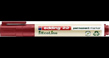 Edding 22 - Ecoline Permanente Marker - Rood
