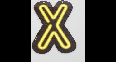 Neon letter - X